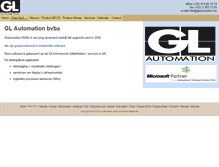 Tablet Screenshot of glautomation.be